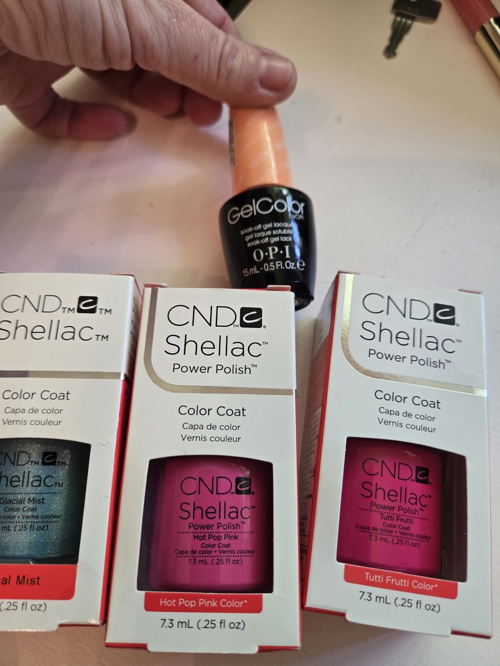 Nail Lot Color Coat Trio with OPI GelColor Accent